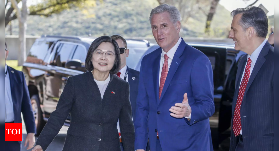 China blasts meeting between Taiwan leader and US House speaker – Times of India