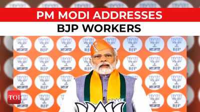 PM Modi invokes Lord Hanuman as he addresses party workers on BJP Foundation Day
