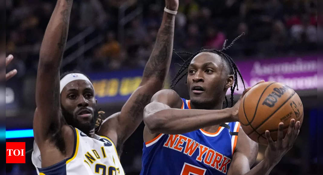 Historic ‘three cheers’ for New York Knicks in win over Indiana Pacers | NBA News – Times of India