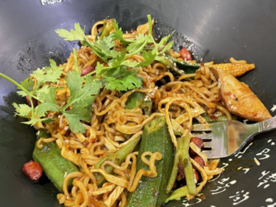 Ever heard of ‘bhindi noodles’? Woman happily devours the combination in Myanmar; watch viral post
