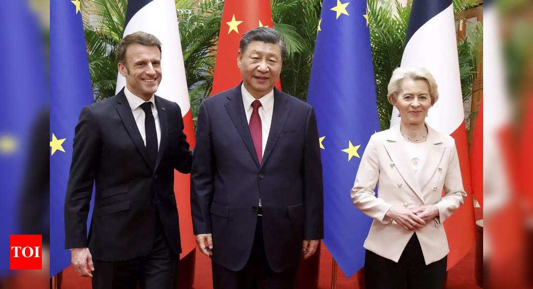 Macron: Macron says ‘counting’ on Xi Jinping to ‘bring Russia to its senses’ – Times of India