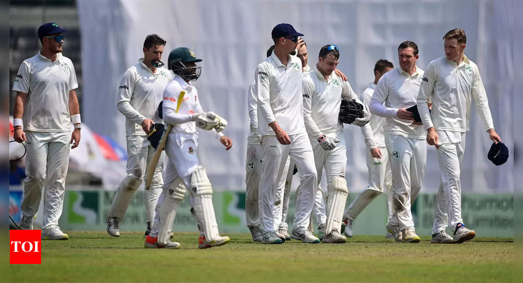 Bangladesh beat defiant Ireland in one-off Test | Cricket News – Times of India