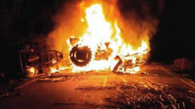 Sand-laden tractor kills 4 of family in Alwar, protests erupt