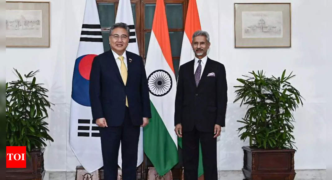 Jaishankar holds talks with South Korean counterpart | India News – Times of India
