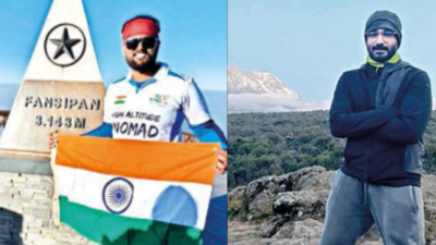 2 Bengaluru men conquer peaks in Asia & Africa, dream of greater heights