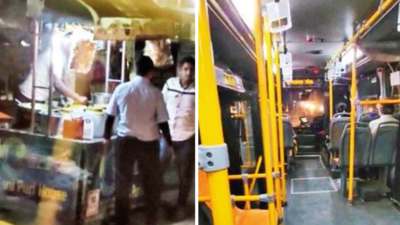 Bus driver takes panipuri break in Gujarat's Adalaj, suspended
