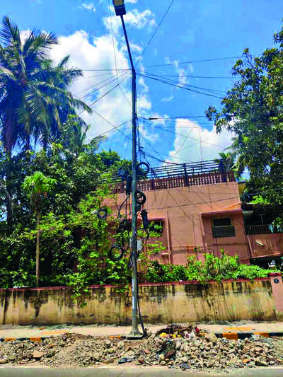 Chennai’s 1st cycle track, at KK Nagar, is a real mess