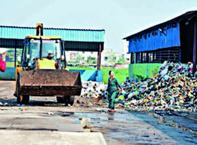 CCTV lens on garbage processing centres