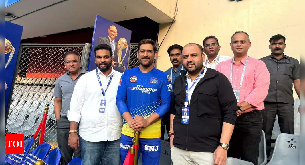 Watch: MS Dhoni inaugurates 2011 World Cup victory memorial at Wankhede Stadium | Cricket News – Times of India