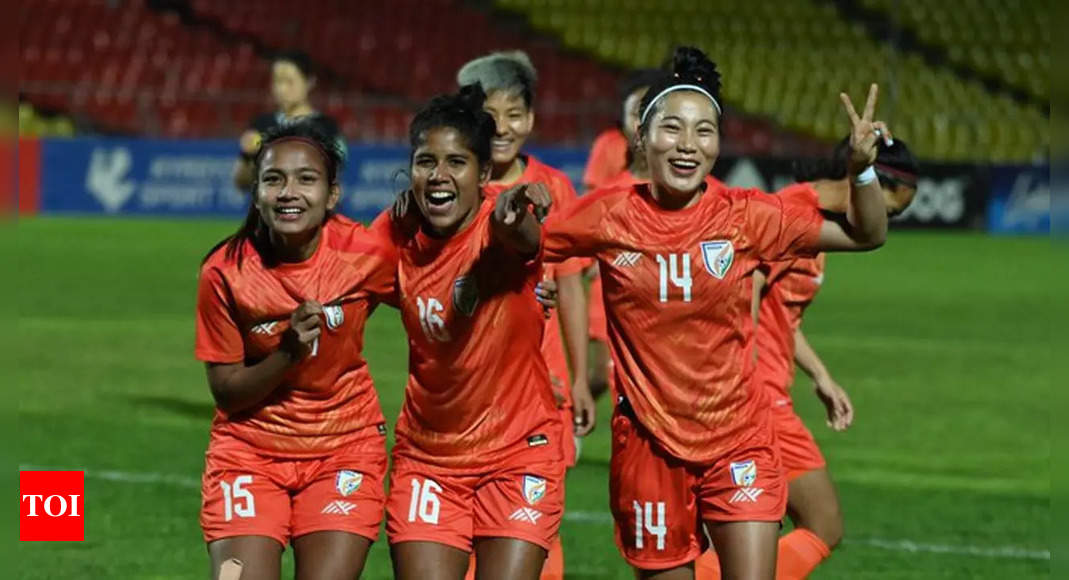India rout Kyrgyz Republic again, enter AFC Women’s Olympic Qualifiers Round 2 | Football News – Times of India