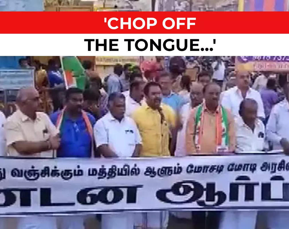 
Tamil Nadu: Congress leader threatens Surat Judge, says 'will chop off the tongue'

