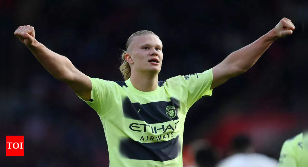 Erling Haaland strikes twice as Manchester City hit Southampton for four | Football News – Times of India