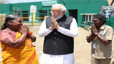 PM Modi visits TN elephant camp, interacts with 'The Elephant ...