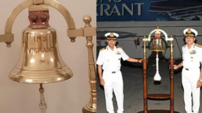 INS Vikrant gets back its 'original' 1961 bell