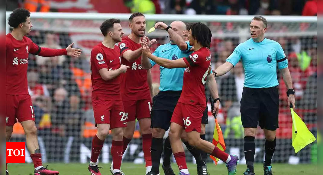 Watch: Liverpool’s Robertson elbowed by assistant referee | Football News – Times of India