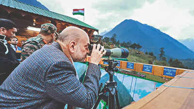 In Arunachal, Shah aims dig at opposition for border infrastructure neglect