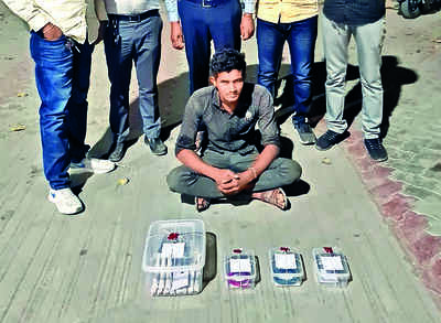 Man held with 21 detonators