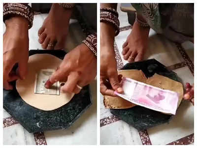 Watch: Woman stuffs Rs 500 in paratha and this is what happens when it’s cooked!