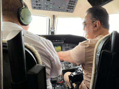Watch: Kamal Haasan flies a plane in South Africa