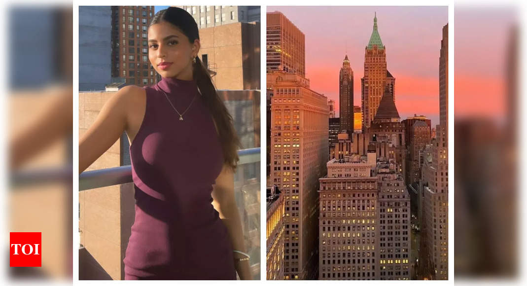 Suhana Khan shares sun-kissed pictures from New York City with a breathtaking city view – Times of India