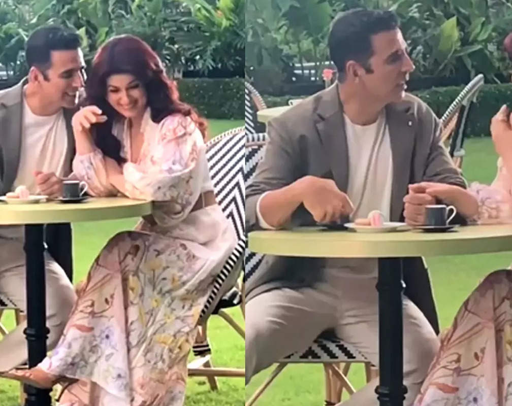 
Twinkle Khanna drops a video with husband Akshay Kumar saying, 'We are smiling a bit more in front of the cameras'
