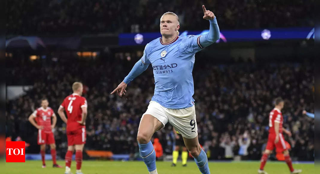 Champions League: Manchester City thrash Bayern Munich 3-0 as Erling Haaland reaches another milestone | Football News – Times of India