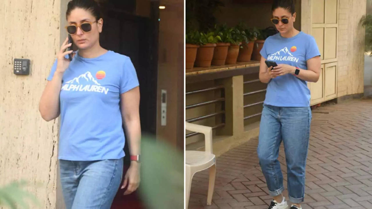 In A Rs 40K Balenciaga T-Shirt, Kareena Kapoor's Casual Look Gets