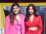 Suhana Khan exudes boss lady vibes in a red pantsuit at an event