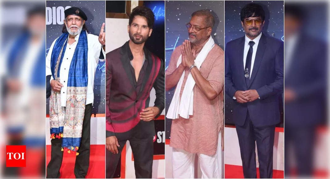 Mithun Chakraborty, Shahid Kapoor, Nana Patekar, R Madhavan: Bollywood celebs galore at Jio Studios’ grand event in Mumbai – Times of India