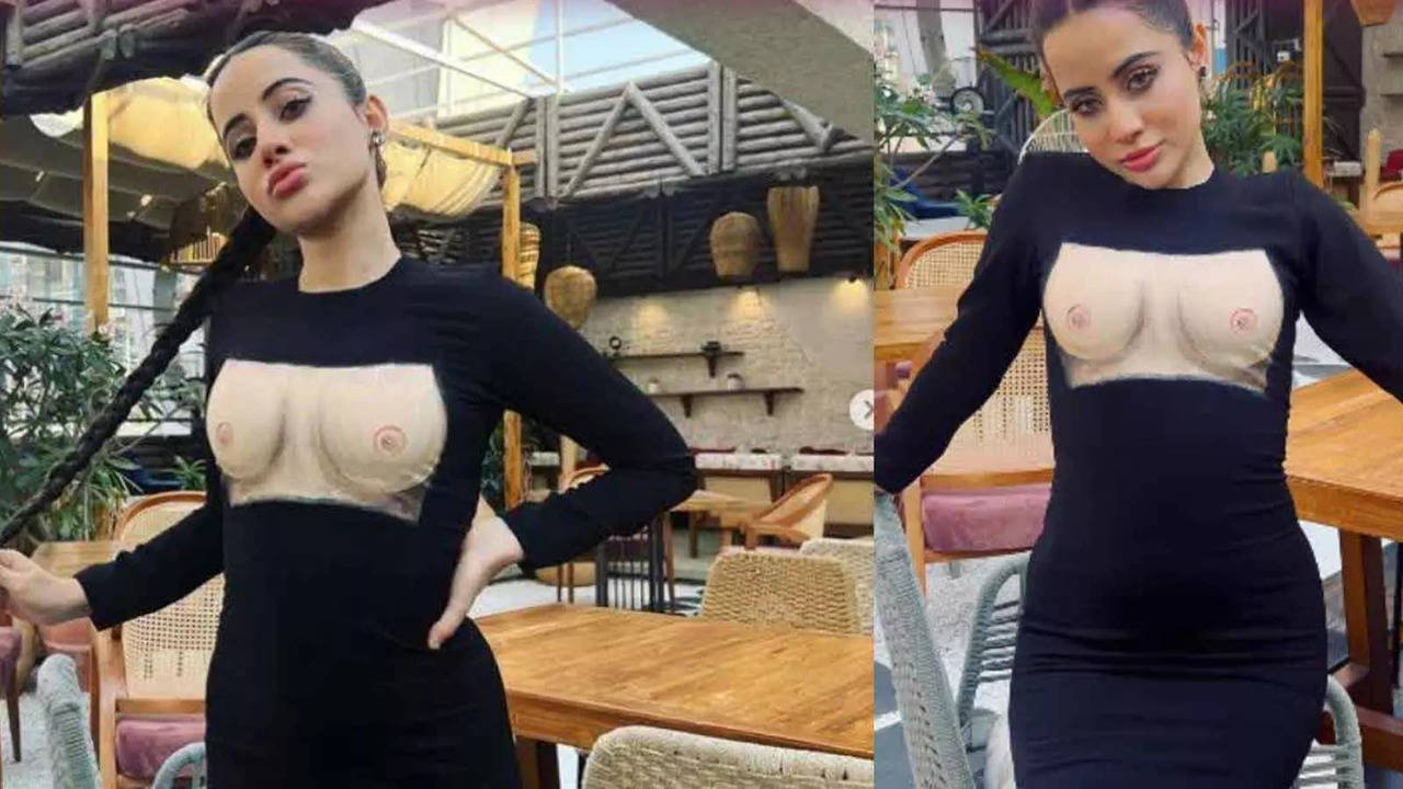 Urfi Javed wears tight dress with breasts painted on it, faces massive  backlash from ANGRY netizens