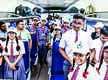 
School kids, senior citizens enjoy maiden trip
