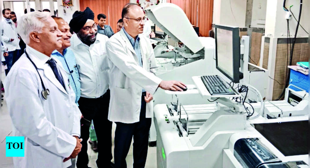 New Lab Machines At Sms For Faster Tests Jaipur News Times of India