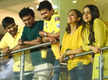 
CSK vs RR: Lokesh Kanagaraj, Trisha, Udhayanidhi Stalin, Sathish, and Megha Akash support the team in yellow at the stadium
