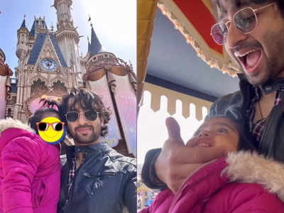Shaheer Sheikh finally reveals the face of his daughter Anaya as they enjoy rides and have fun in Disneyland, Japan; watch