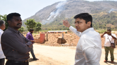 Efforts continuing to put out forest fire near Coimbatore