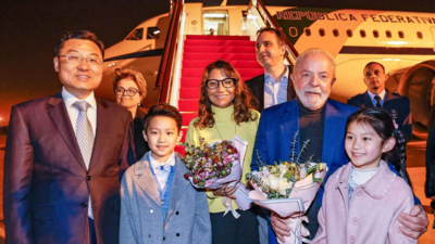 Brazil's President Luiz Inacio Lula da Silvain in Shanghai on a visit to boost ties with China