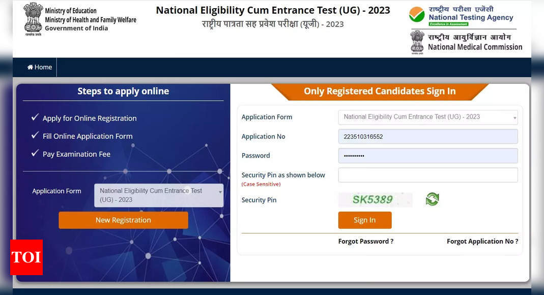 NEET UG Registration 2023 extended till April 15, apply now at neet.nta.nic.in – Times of India
