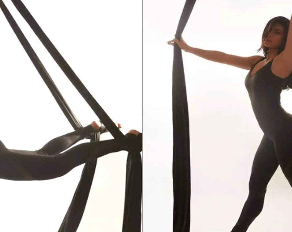 
Jacqueline Fernandez flaunts her curves as she performs aerial yoga in body-hugging athleisure; netizens call her 'Spider woman'
