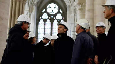 Macron visits Notre Dame to mark fire anniversary