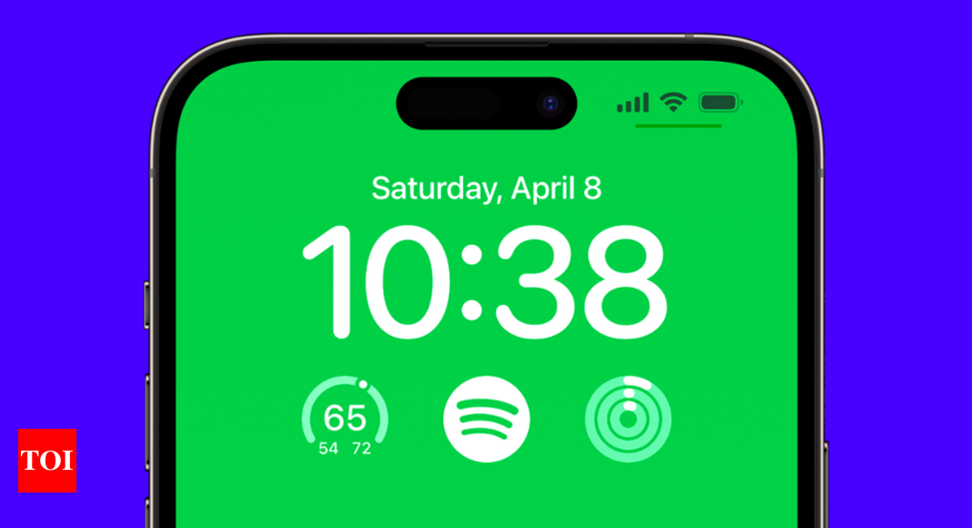 Spotify introduces lock screen widget for iPhones – Times of India