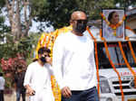 Ayushmann Khurrana, Rajkummar Rao, Nushrratt Bharuccha & other celebs attend Mukesh Chhabra's mother's funeral