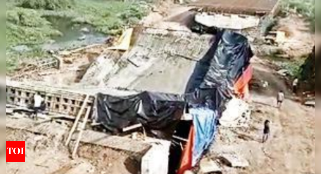 Slab Of Under-construction Bridge Collapsed After Crane Hit | Surat ...