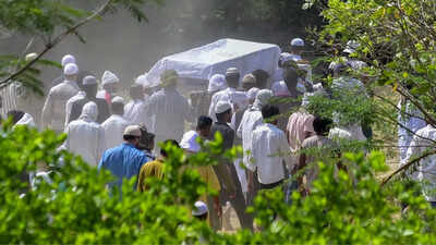 Atiq Ahmed's son Asad buried in Prayagraj graveyeard