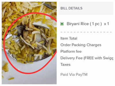 Woman finds meat in an online veg biryani order; this is what happened next