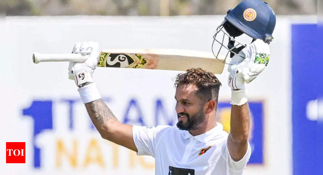 Centurions Dimuth Karunaratne, Mendis make Ireland toil in first Sri Lanka Test | Cricket News – Times of India