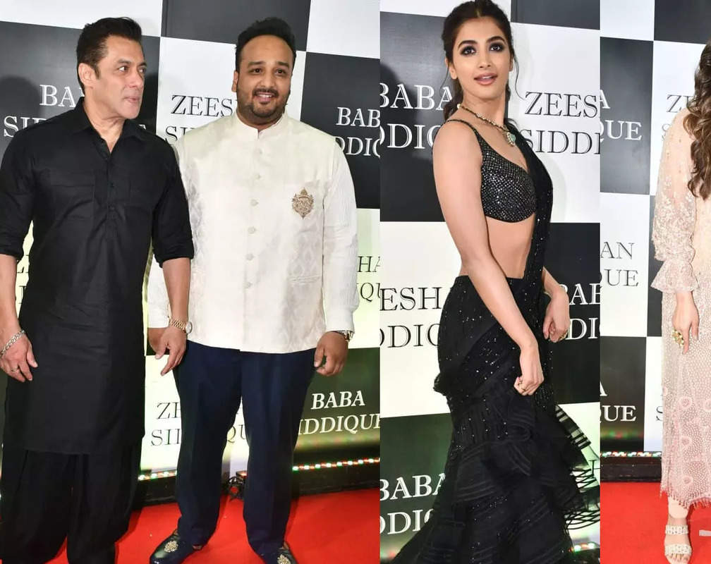 
Salman Khan, Pooja Hegde, Nargis Fakhri and other celebs attend Baba Siddique's Iftar party
