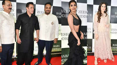 Salman Khan, Pooja Hegde, Nargis Fakhri and other celebs attend Baba Siddique's Iftar party