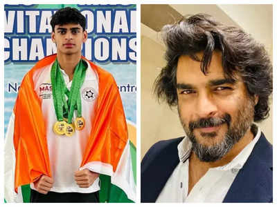 R Madhavan's son Vedaant wins 5 gold medals for India; Lara Dutta, Suriya and others REACT – See photos