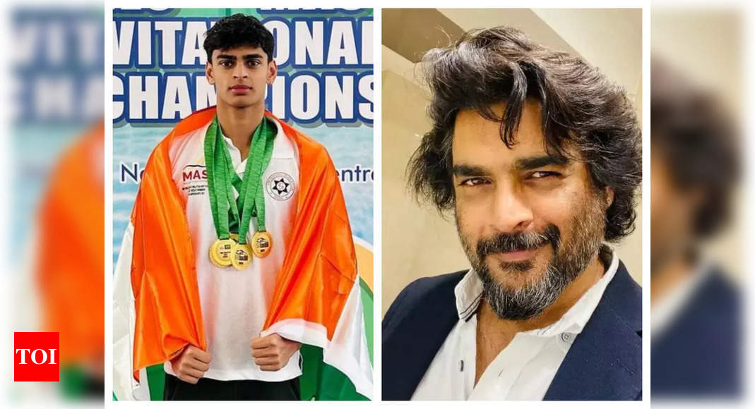 R Madhavan’s son Vedaant wins 5 gold medals for India; Lara Dutta, Suriya and others REACT – See photos – Times of India