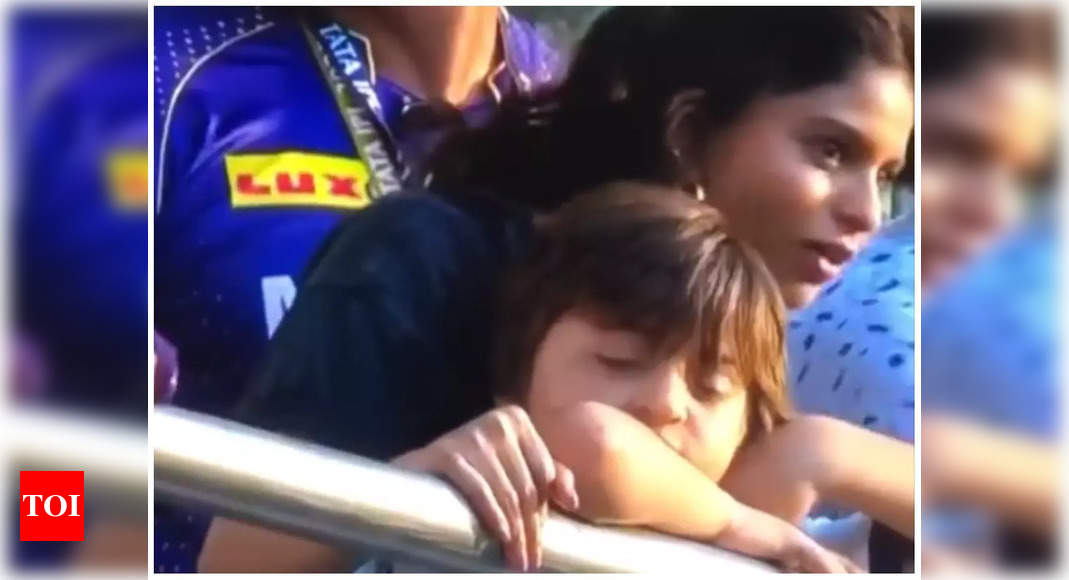 Suhana Khan is the perfect big sister as she cheers up grumpy AbRam during cricket match – WATCH – Times of India